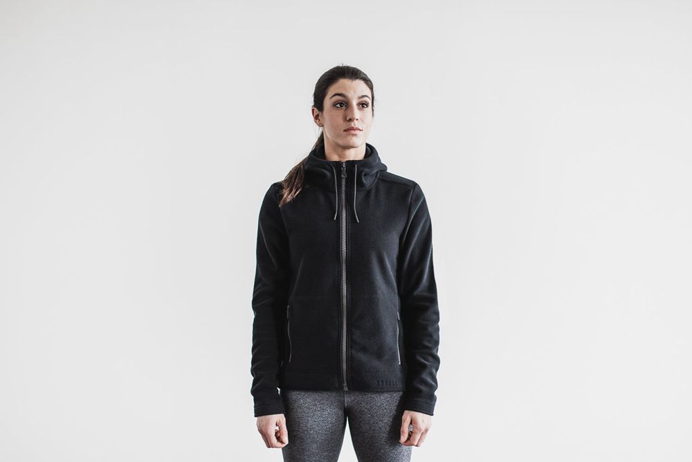 NOBULL Jakne Ženske - Nobull Arctic Zip-Up Crne (618970-XTF)